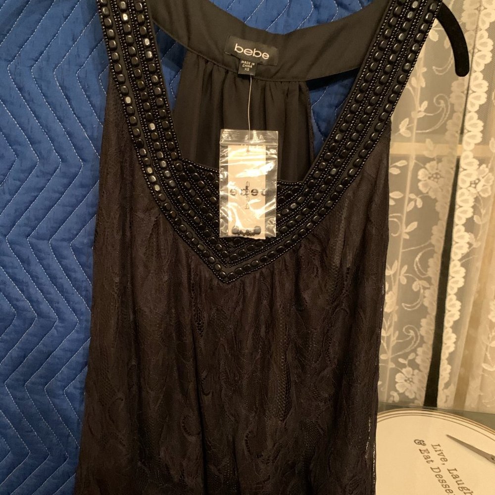 Tank-style Bebe Beaded top